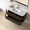 Badmeubelset Eleonora 120 Solid Surface Dark Walnut zonder spiegel