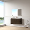 Badmeubelset Eleonora 120 Solid Surface Dark Walnut zonder spiegel