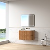 Badmeubelset Eleonora 100 Solid Surface Acacia zonder spiegel