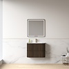 Badmeubelset Eleonora 80 Solid Surface Dark Walnut zonder spiegel