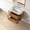 Badmeubelset Eleonora 80 Solid Surface Acacia zonder spiegel
