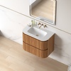 Badmeubelset Eleonora 80 Solid Surface Acacia zonder spiegel