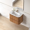 Badmeubelset Eleonora 80 Solid Surface Acacia zonder spiegel