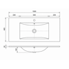 Wastafel Keramiek Classic 100