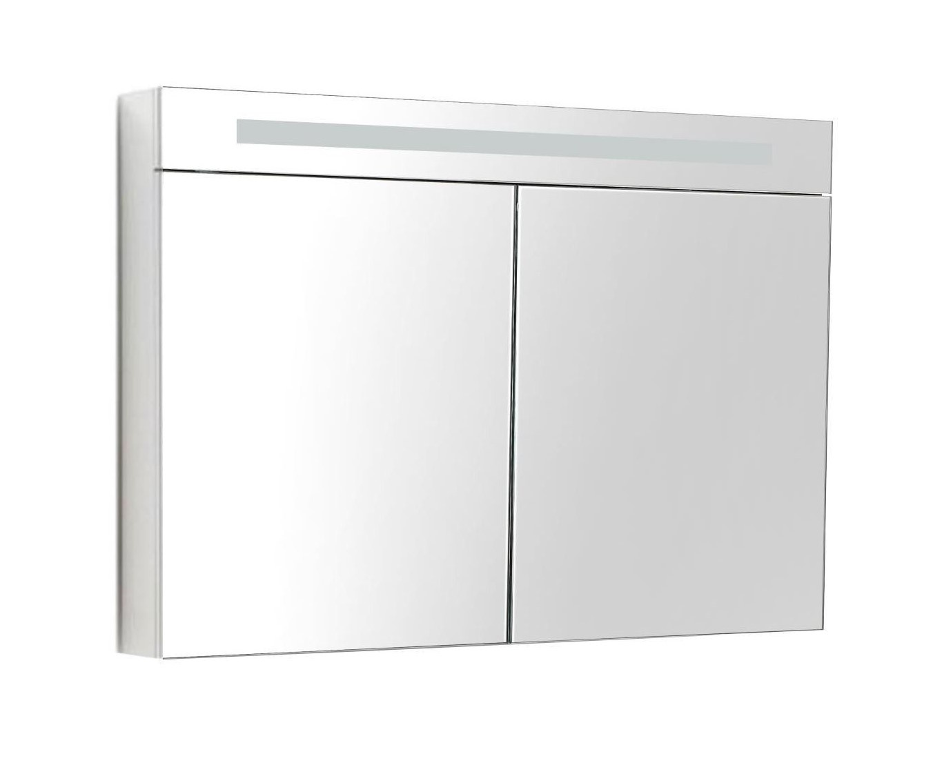 Spiegelkast met verlichting Hoogglans Wit
