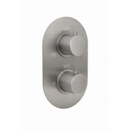 Afbouwdeel voor douche-/badthermostaat 2-weg Gun Metal
