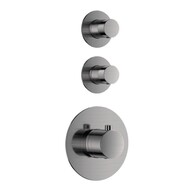 Afbouwdeel voor douche-/badthermostaat Deluxe Gun Metal