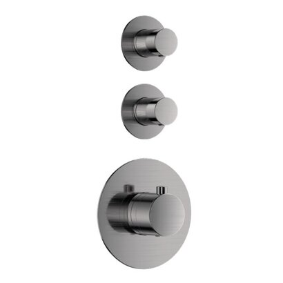 Afbouwdeel voor douche-/badthermostaat Deluxe Gun Metal