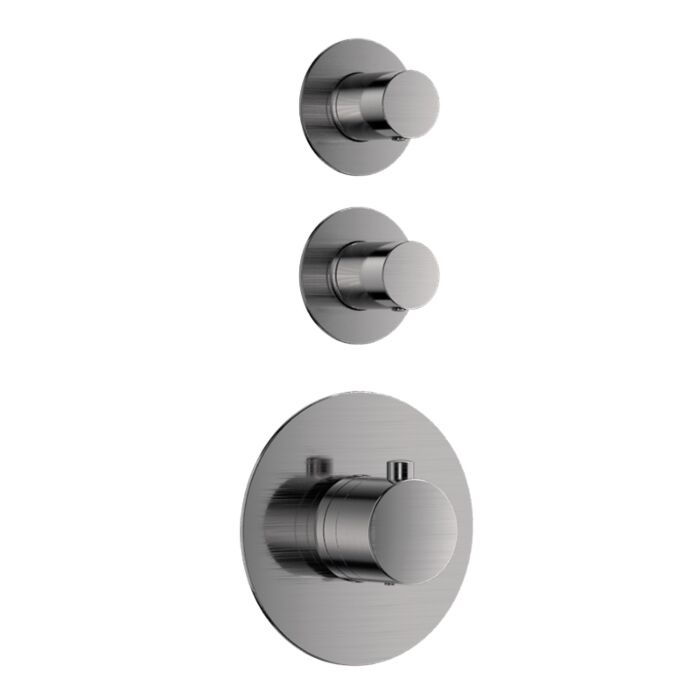 Afbouwdeel voor douche-/badthermostaat Deluxe Gun Metal