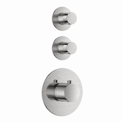 Afbouwdeel voor douche-/badthermostaat Deluxe RVS