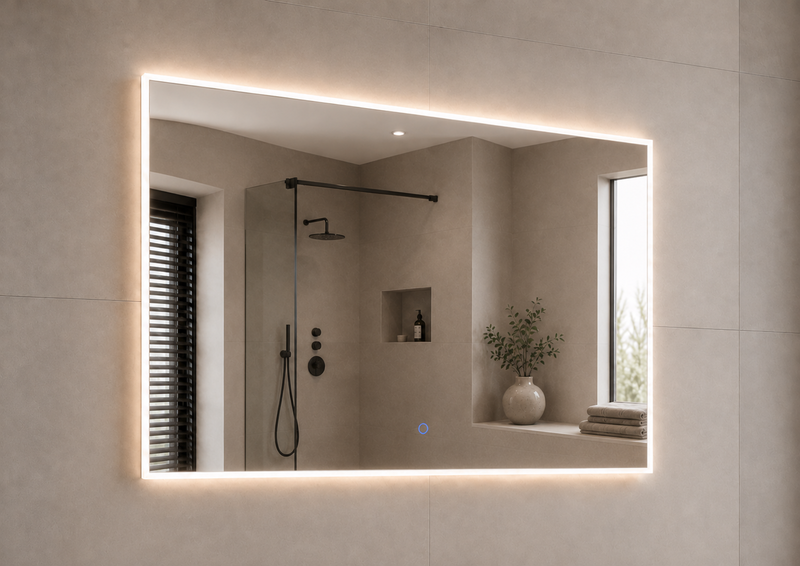 Spiegel infinity met directe verlichting