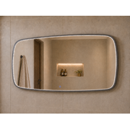 Spiegel element met directe verlichting Gun Metal 140