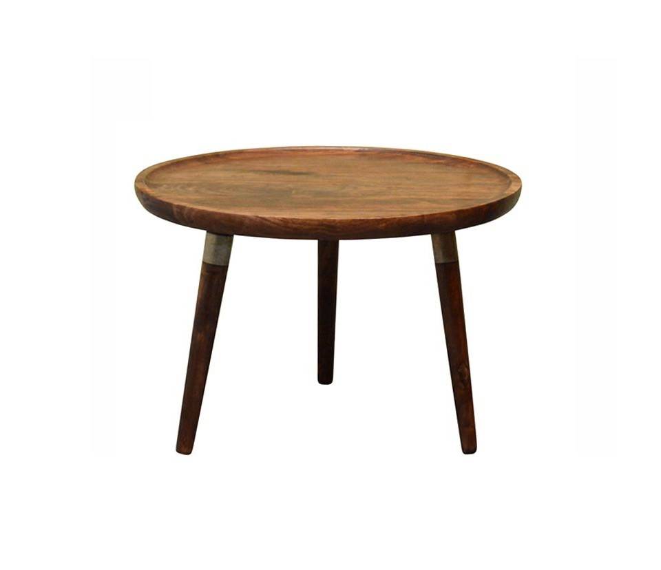 Brix Salontafel Rond Jessie 64 Cm Mangohout brix kopen in de aanbieding