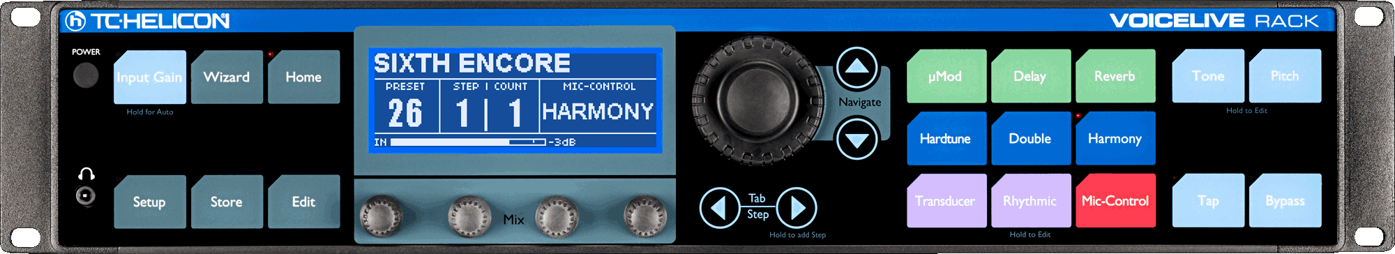 TC Helicon VOICELIVE RACK Rackmount vocale effectprocessor