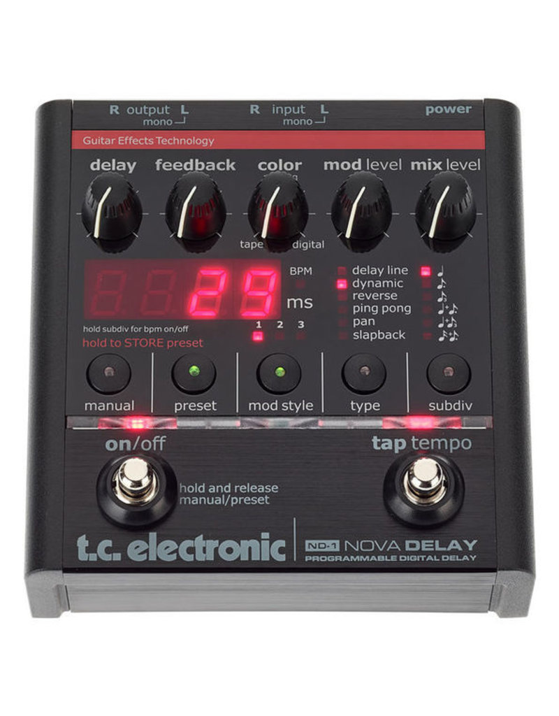 TC-Electronic - ND-1 NOVA DELAY - The Audio Specialists Retail