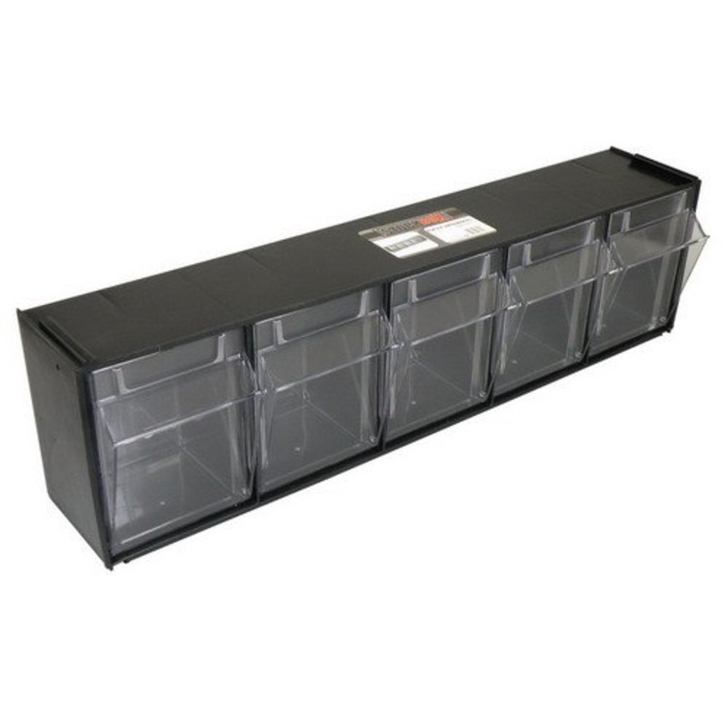 StockBox Stockbox wandsysteem met 5 kantelbare bakjes - 61562