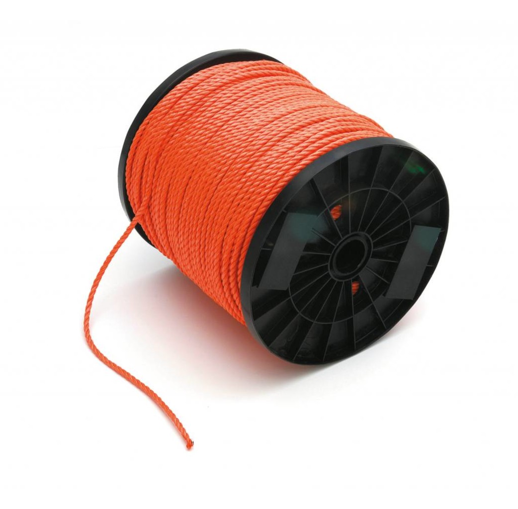 Dulimex Dulimex Geslagen touw - Polypropyleen (PP) - oranje - prijs per meter
