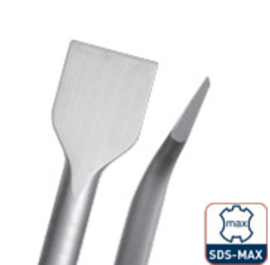 scherp hooi uitblinken HEVU Tegelbeitel gebogen SDS-max 50x300 mm - 215.1025 - Hevutools.nl