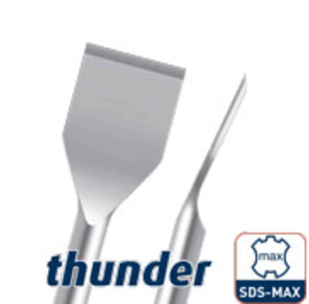 Hevu tools HEVU Spadebeitel gebogen Thunder SDS-max 50x380 mm - 215.1226