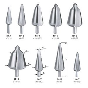 Rotec Rotec HSS Conische plaatboor - blank cilindrisch - 1