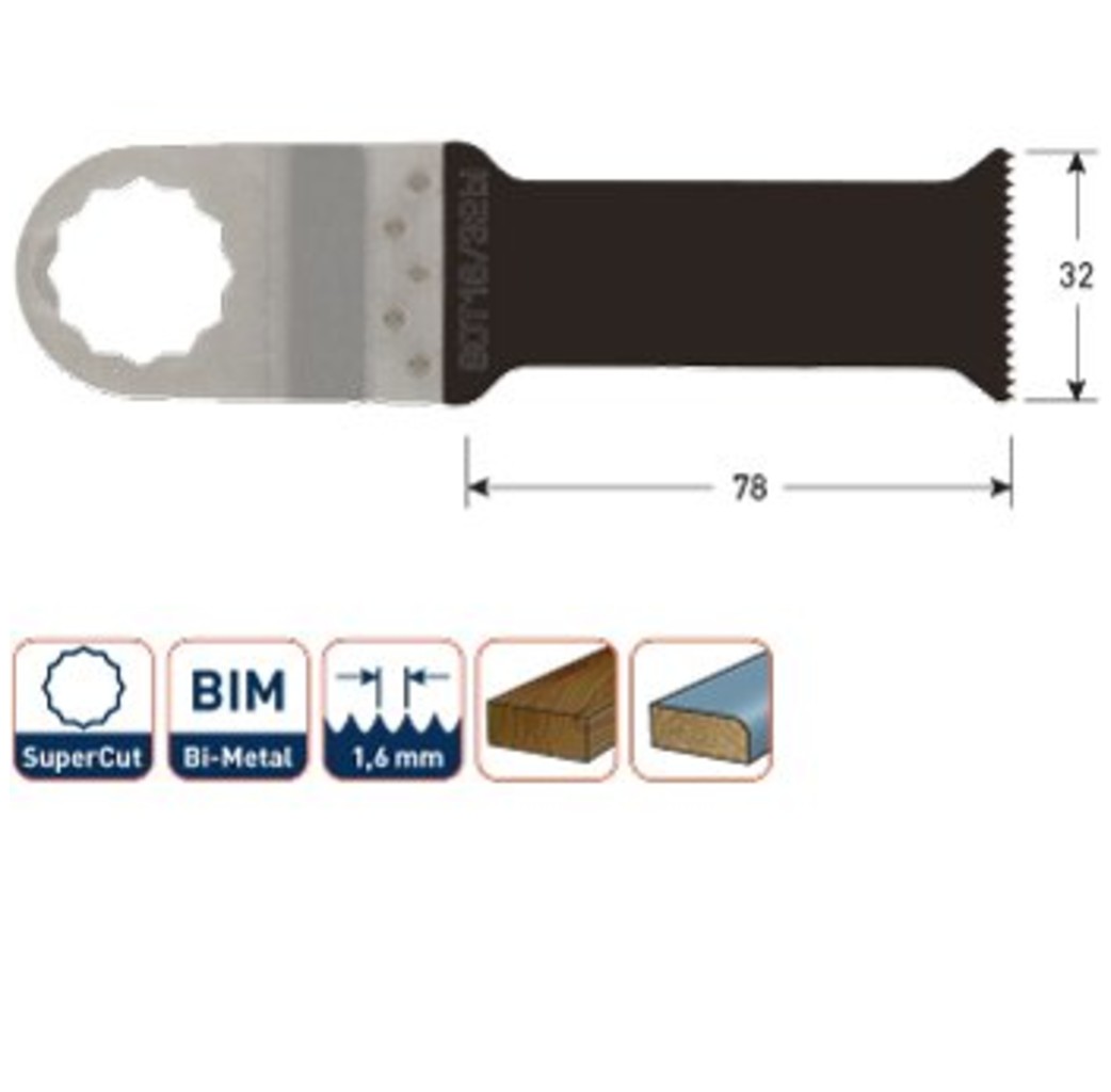 Rotec Rotec Invalzaagblad SOT 16/32bi - BIM supercut - hout/metaal