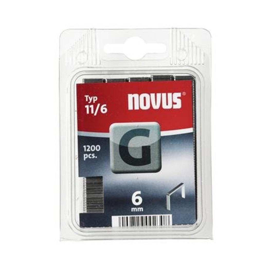 Novus Novus Vlakdraad nieten G 11/6 mm - 1200 stuks - 042-0384