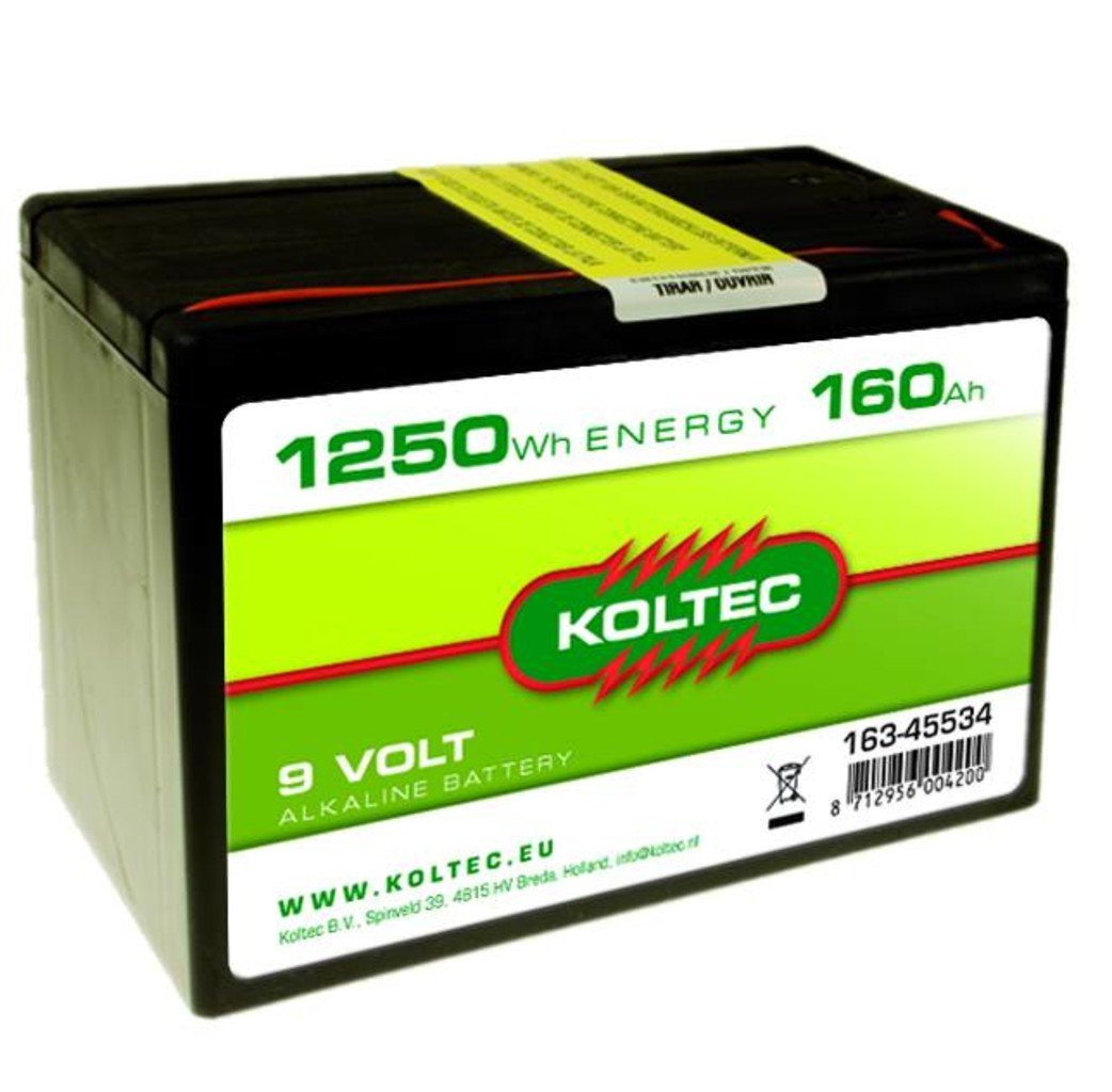 Koltec Koltec Batterij 9 Volt - 160Ah - 163-45534