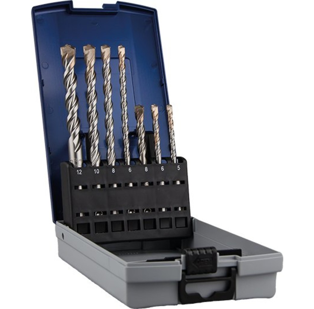 Hevu tools HEVU Hamerboor - steenboor SDS-plus V-Breaker (2 snijder) 7-Delig - 900.1010K