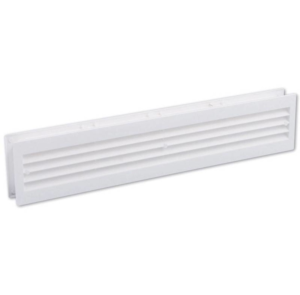 Nedco Nedco Deurventilatierooster 455x90 mm - kunststof wit - 641.002.00