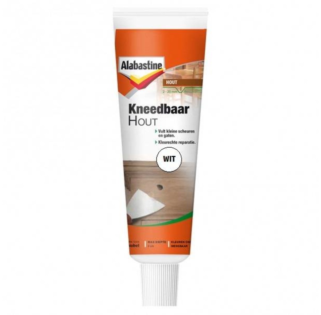 Alabastine Alabastine Kneedbaar hout - wit - 75 gram