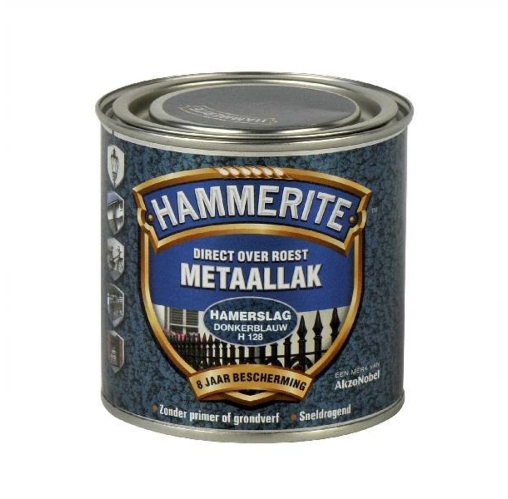 Hammerite Hammerite Metaallak hamerslag H128 donker blauw 250ML