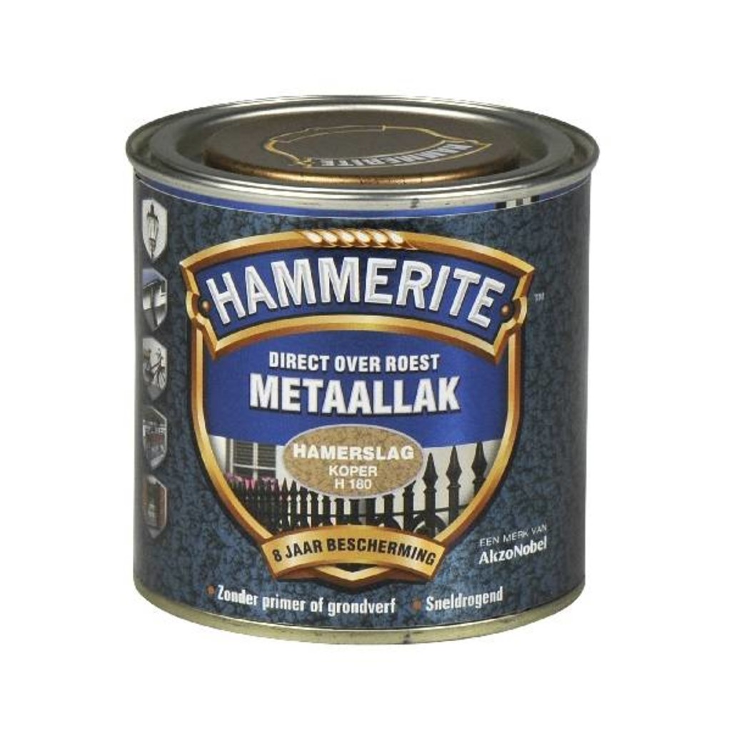 Hammerite Hammerite Metaallak hamerslag H180 koper 250ML