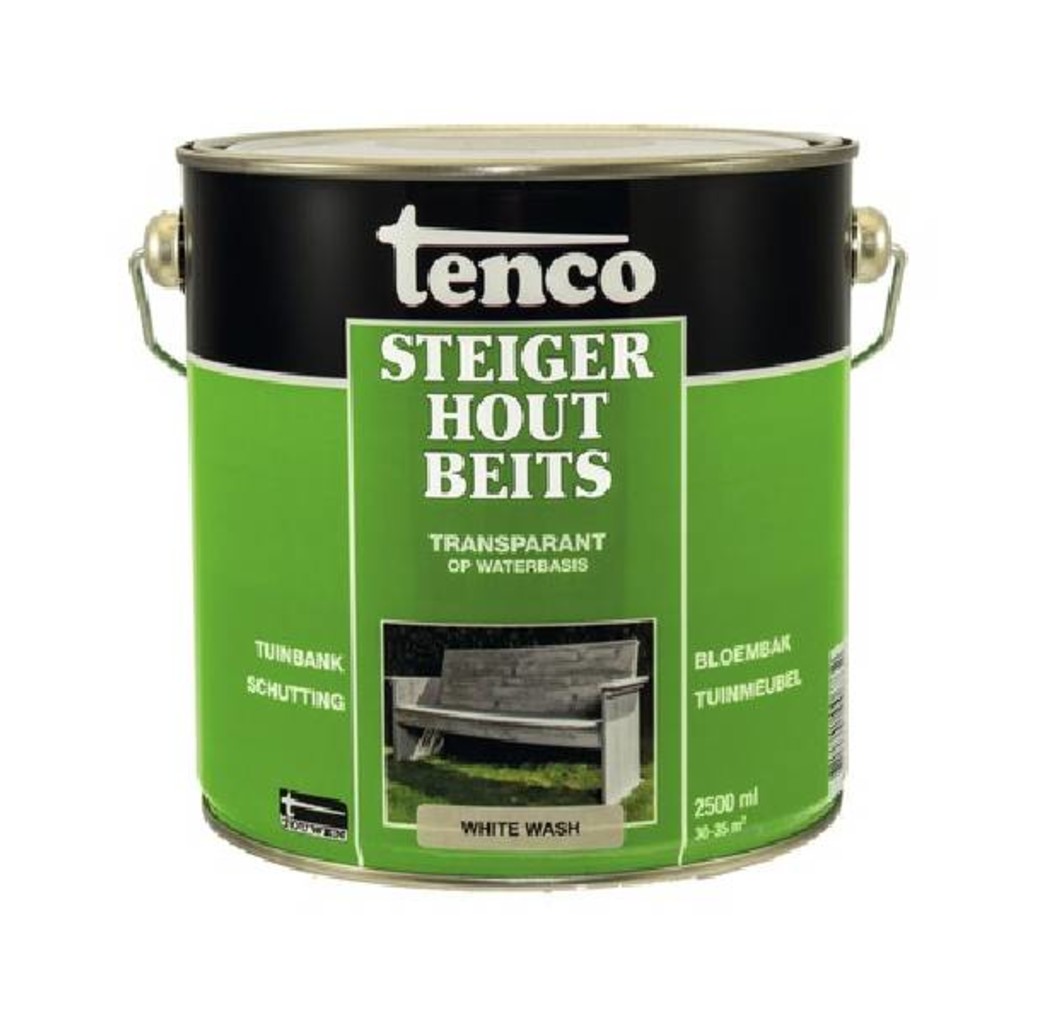 aankleden tong Bekend Tenco Steigerhoutbeits - white wash - 2,5 Liter - Hevutools.nl