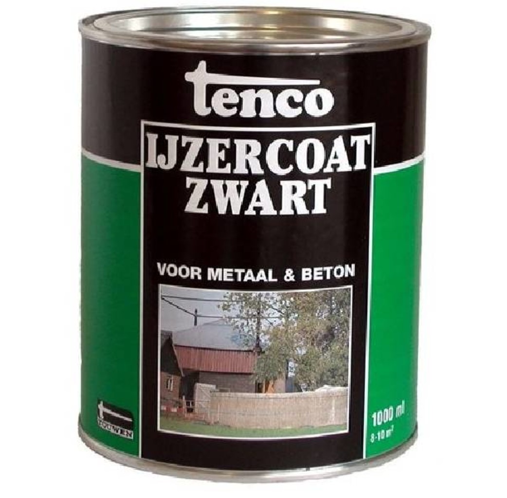 Tenco Tenco Ijzercoat zwart - 1 Liter (teervrij)