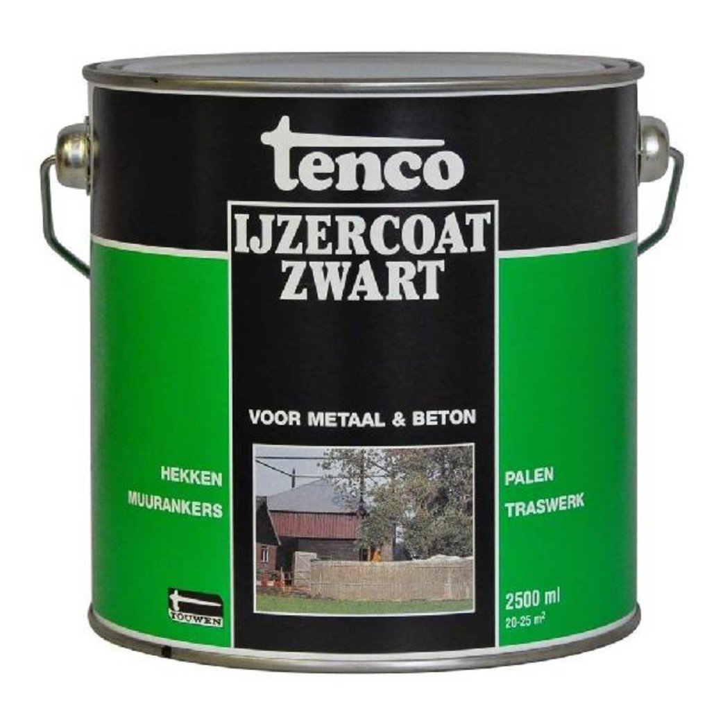 Tenco Tenco Ijzercoat zwart - 2,5 Liter (teervrij)