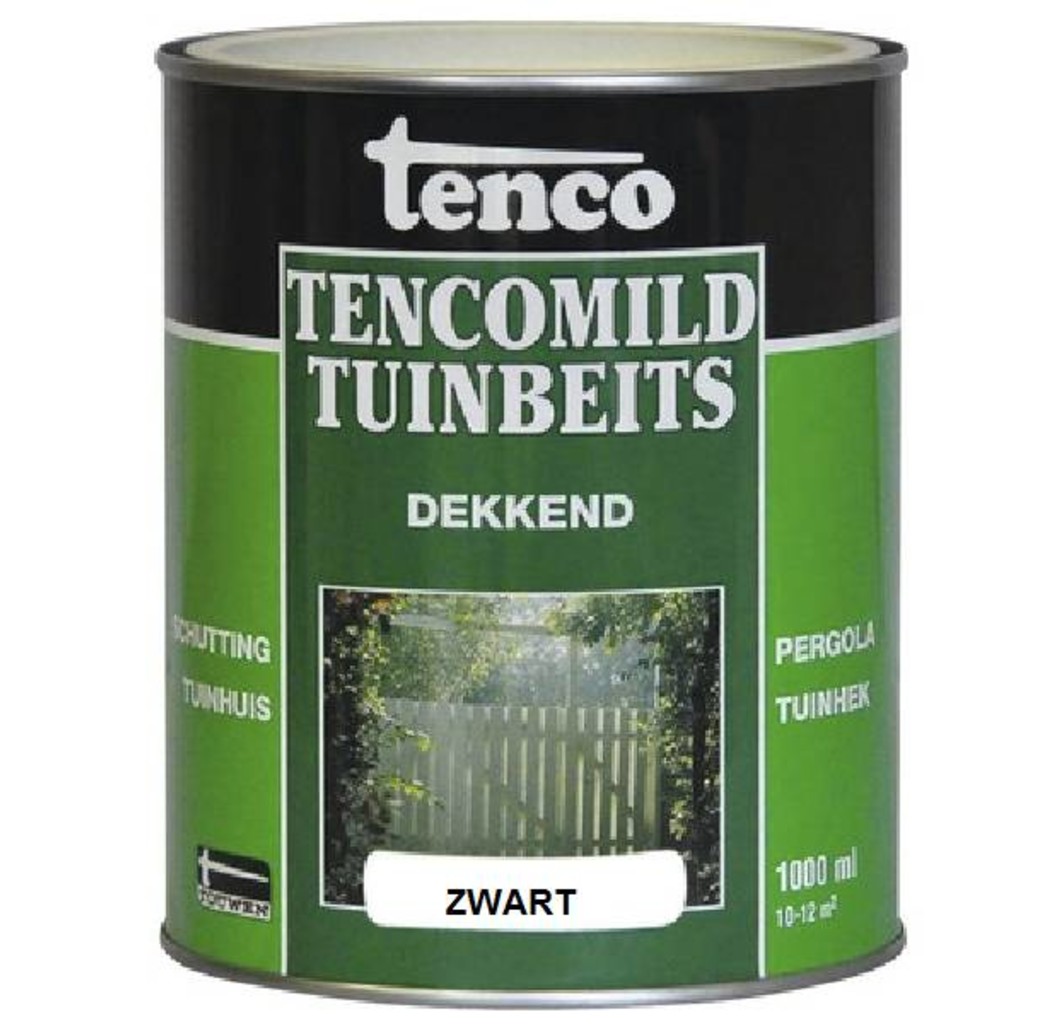 Tenco Tenco Tencomild tuinbeits zwart dekkend - 1 Liter - RAL9005