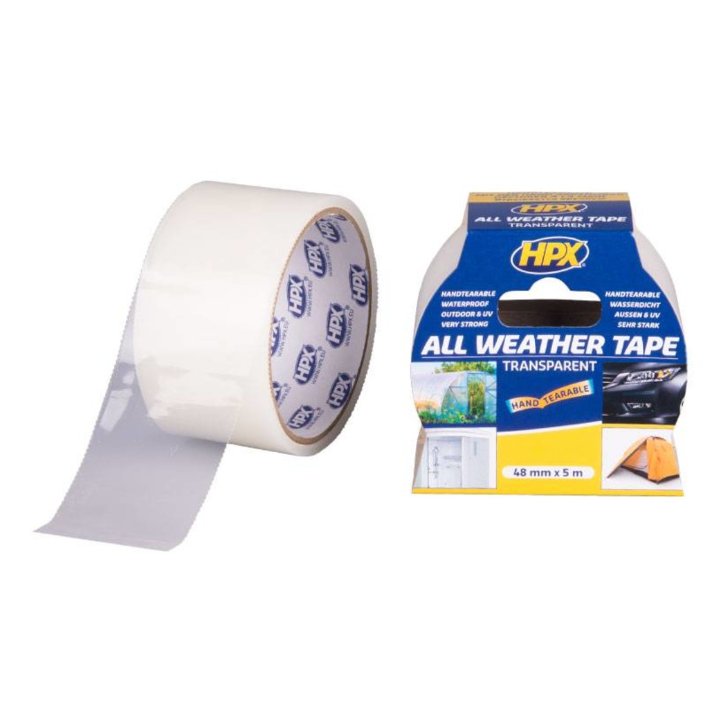 HPX tapes HPX All Weather tape - 48 mm - transparant acrylaat