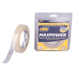 HPX tapes HPX Max Power dubbelzijdige bevestigingstape transparant - 2