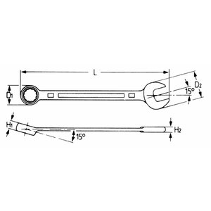 Heytec Tools Heytec Ringsteeksleutel 6 mm SB - 1