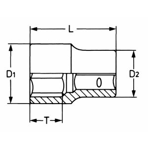 Heytec Tools Heytec Dopsleutel 1/2" -  9 mm - 1