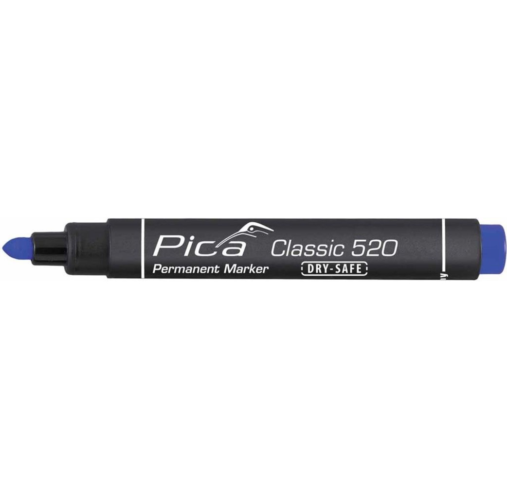 Pica Pica Permanent marker 520/41  1-4 mm ronde punt blauw