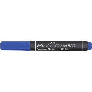 Pica Pica Permanent marker 520/41  1-4 mm ronde punt blauw - 1