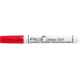 Pica Pica Lakmarker 524/40  2-4 mm ronde tip rood - 1