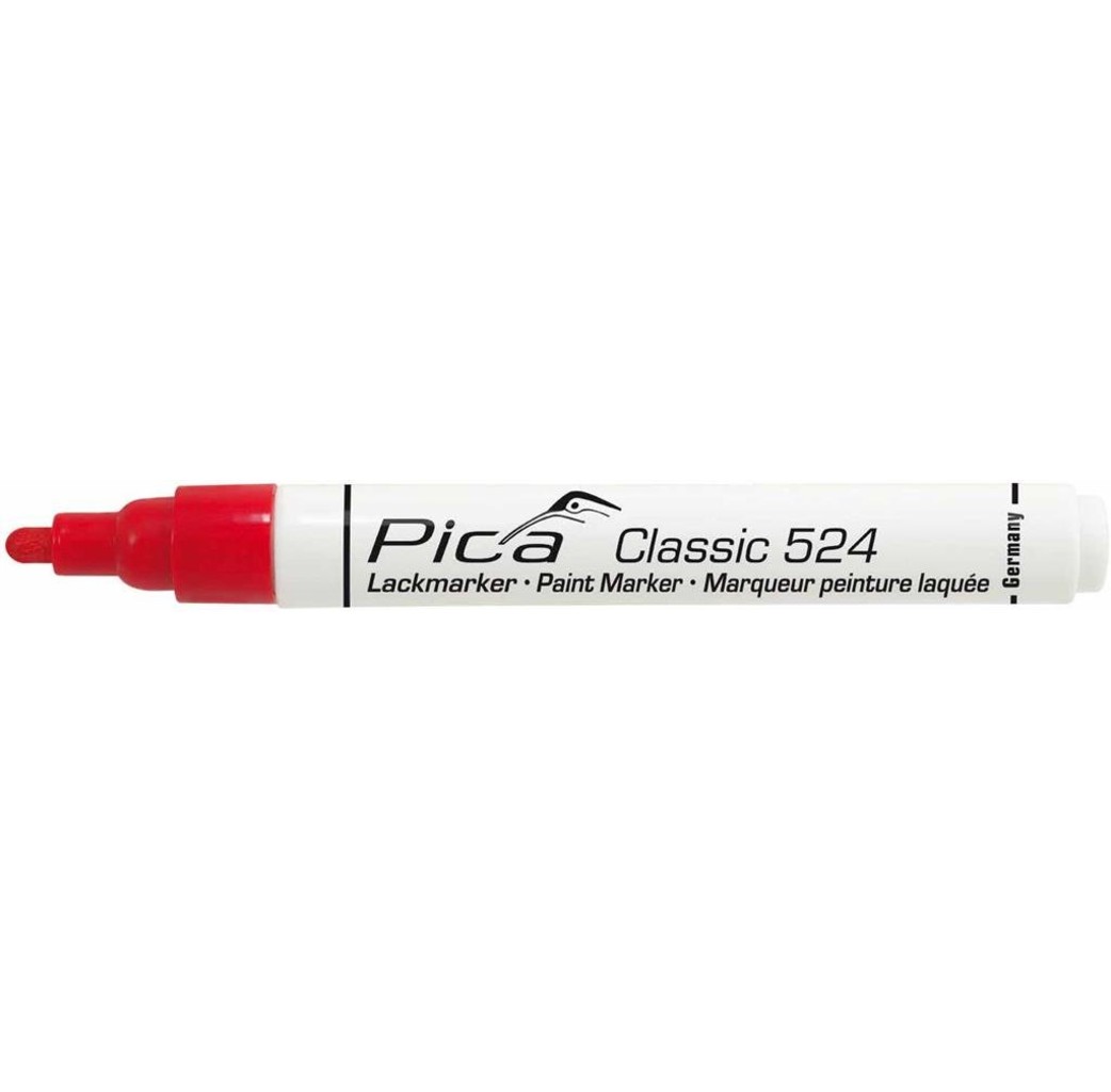 Pica Pica Lakmarker 524/40  2-4 mm ronde tip rood