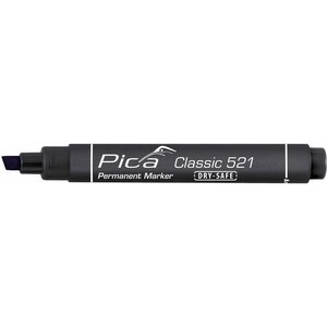 Pica Pica Permanent marker 521/46  2-6 mm beitel zwart - 0