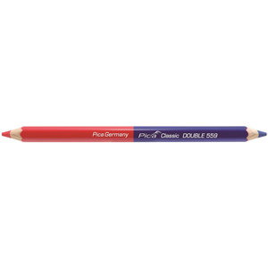 Pica Pica 559/50 Dubbel potlood  - rood/ blauw - 175 mm - 50 stuks - 1