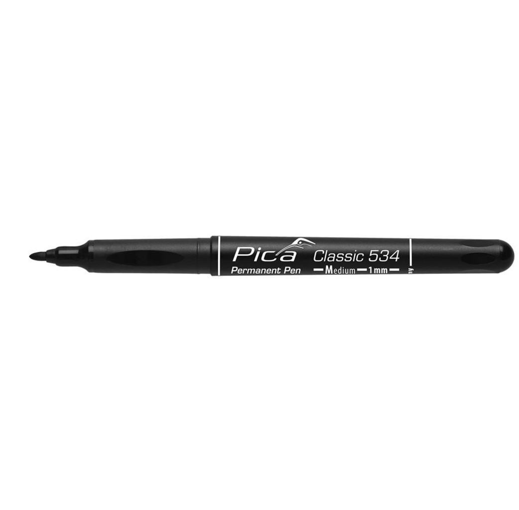 Pica Pica 534/46 Classic permanent pen - 1,0 mm  - rond - zwart