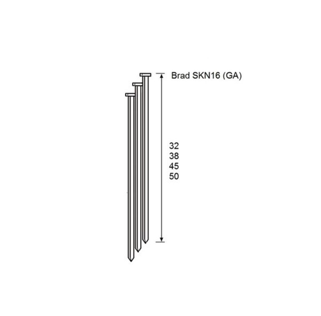 Dutack Fasteners Dutack brad SKN16/32 mm 20° verzinkt 2000 stuks - 5138050