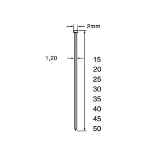 Dutack Fasteners Dutack minibrads SKN12/15 mm verzinkt 5000 stuks - 5134028 - 0