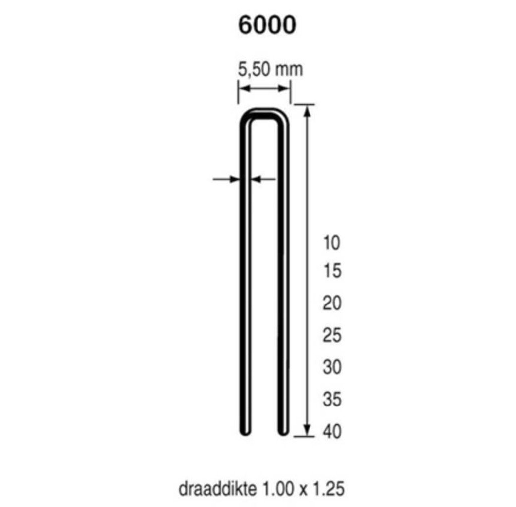 Dutack Fasteners Dutack Nieten 6015 15 mm verzinkt 5000 stuks - 5028028